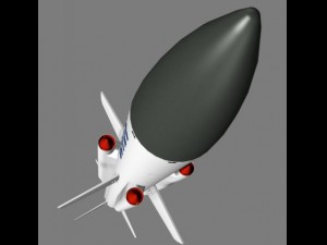 drdo akash sam missile 3D मॉडल