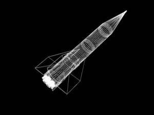 iranian shahin i ar rocket Modelo 3D