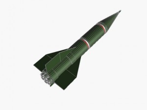 iranian shahin i ar rocket Modelo 3D