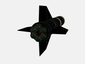iranian shahin i ar rocket Modelo 3D