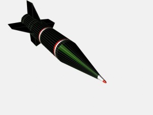 iranian shahin i ar rocket Modelo 3D