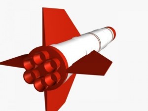 iranian shahin ii ar missile Modello 3D