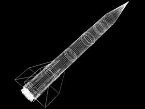 iranian shahin ii ar missile Modello 3D