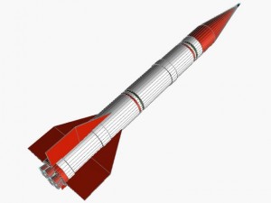 iranian shahin ii ar missile Modello 3D