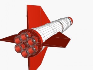 iranian shahin ii ar missile Modello 3D