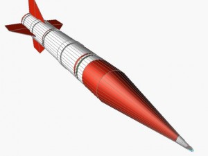 iranian shahin ii ar missile Modello 3D