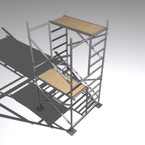 scaffolding 1 3D Model .c4d .max .obj .3ds .fbx .stl .blend 
