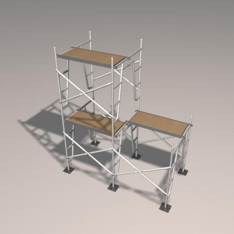 scaffolding 2 3D Model .c4d .max .obj .3ds .fbx .stl .blend 