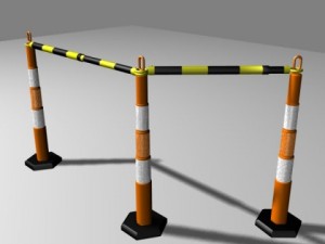 construction barrier fence 10 3Dモデル