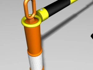 construction barrier fence 10 3D Model