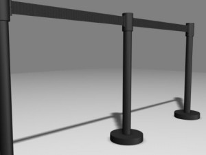 queue fence 11 3D Model