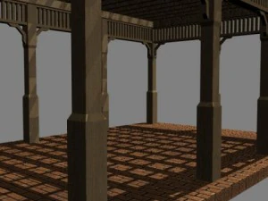 pergola 6 freestanding 3D Model