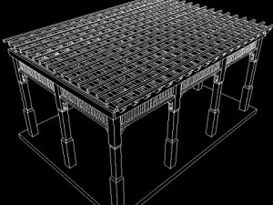 pergola 6 freestanding 3D Model