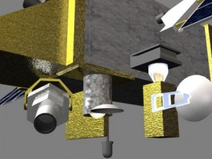 stss satellite Modèle 3D