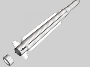 usa rim162 essm missile 3D मॉडल