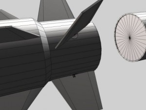 usa rim162 essm missile 3D मॉडल