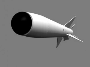 japanese asm2 missile 3D Model