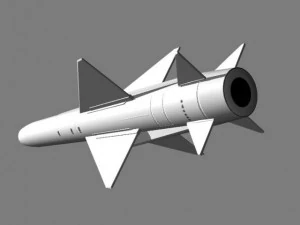 japanese asm2 missile 3D Model