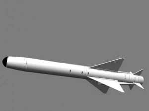 japanese asm2 missile 3D Model