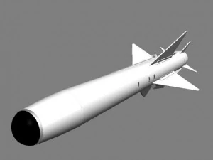 japanese asm2 missile 3D Model