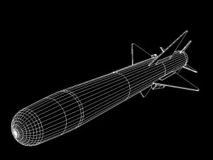 japanese asm2 missile 3D Model