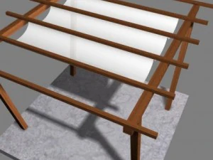 pergola 8 freestanding 3D Model