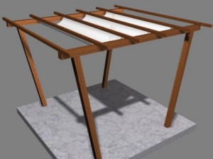 pergola 8 freestanding Model 3D