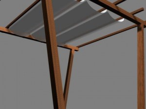 pergola 8 freestanding Model 3D
