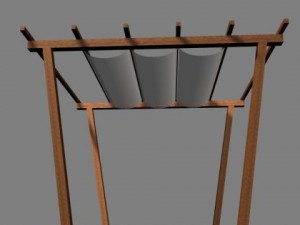 pergola 8 freestanding Model 3D