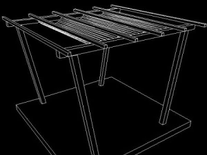 pergola 8 freestanding 3D Model