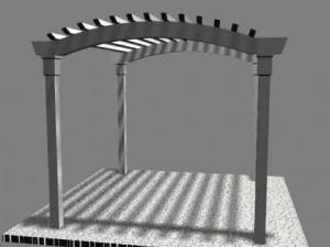 pergola 9 freestanding 3D Model