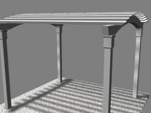 pergola 9 freestanding 3D Model