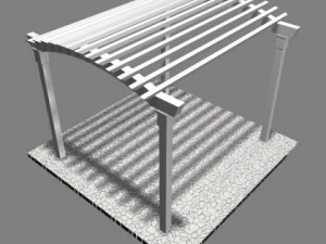 pergola 9 freestanding Modello 3D
