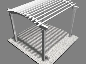 pergola 9 freestanding 3D Model