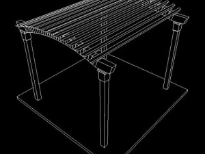 pergola 9 freestanding 3D Model