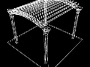 pergola 9 freestanding Modello 3D