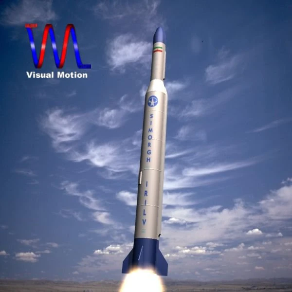iranian simorgh3 irilv rocket 3D Model .c4d .max .obj .3ds .fbx .stl .blend 