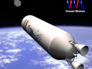 iranian simorgh3 irilv rocket 3D Model