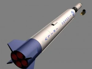 iranian simorgh3 irilv rocket 3D Model