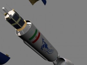 iranian simorgh3 irilv rocket Modello 3D