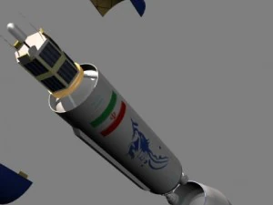 iranian simorgh3 irilv rocket 3D Model