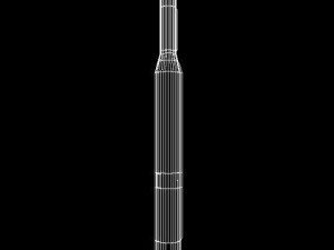 iranian simorgh3 irilv rocket Modello 3D