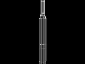 iranian simorgh3 irilv rocket 3D Model