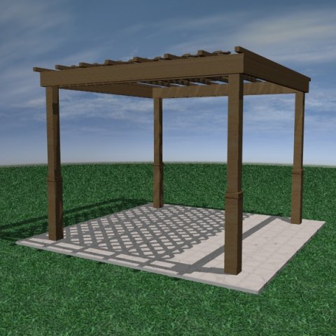 pergola11 freestanding Modello 3D .c4d .max .obj .3ds .fbx .stl .blend