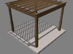 pergola11 freestanding Modello 3D