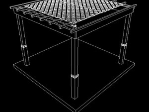pergola11 freestanding Modello 3D
