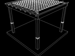 pergola11 freestanding 3D Model