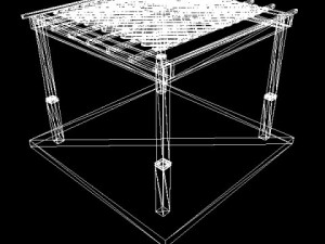 pergola11 freestanding Modello 3D
