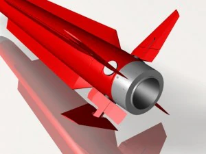 us tartar sam missile 3D Model