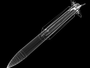 us tartar sam missile 3Dモデル